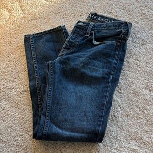 American Eagle Outfitters Dark Blue Straight Jeans